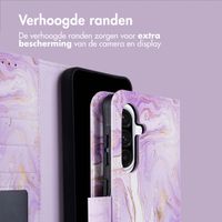 imoshion Design Bookcase Samsung Galaxy A36 - Purple Marble