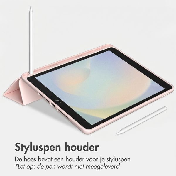 Accezz Smart Silicone Bookcase Apple iPad 9 (2021) 10.2 inch / iPad 8 (2020) 10.2 inch / iPad 7 (2019) 10.2 inch - Roze