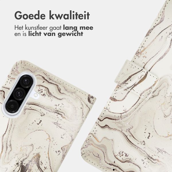 imoshion Design Bookcase Samsung Galaxy A36 - Sandy Marble