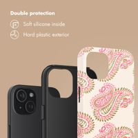 Selencia Vivid Back Cover Apple iPhone 15 - Paisley Blush