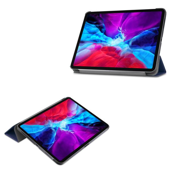 imoshion Trifold Bookcase Apple iPad Pro 12.9 (2020) / iPad Pro 12.9 (2018) - Donkerblauw