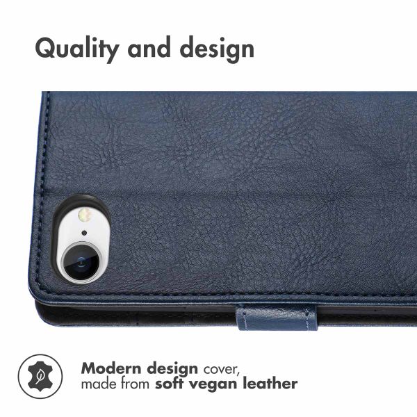 imoshion Luxury Bookcase Apple iPhone 17e / 16e - Dark Blue