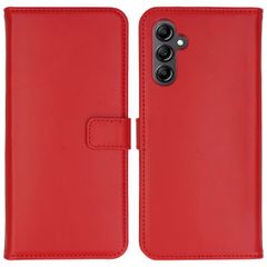 Selencia Echt Lederen Bookcase Samsung Galaxy A14 (5G/4G) - Rood