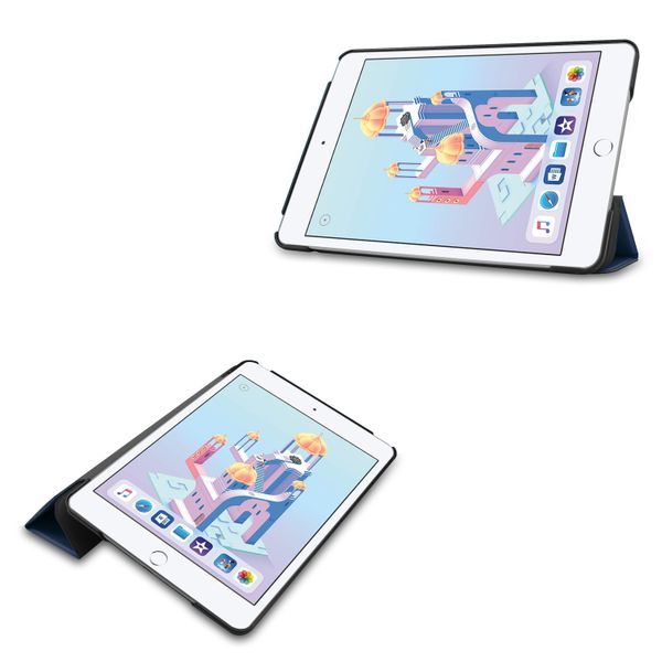 imoshion Trifold Bookcase Apple iPad Mini 5 (2019) / Mini 4 (2015) - Donkerblauw