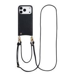 Selencia Nova Phone Case with Cord and Card Holder Apple iPhone 17 Pro - Black