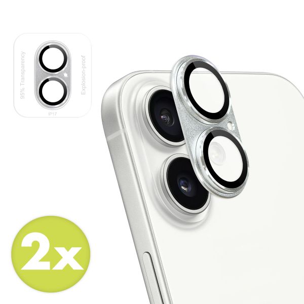 imoshion Camera Protector Glas 2 Pack Apple iPhone 17 - Silver