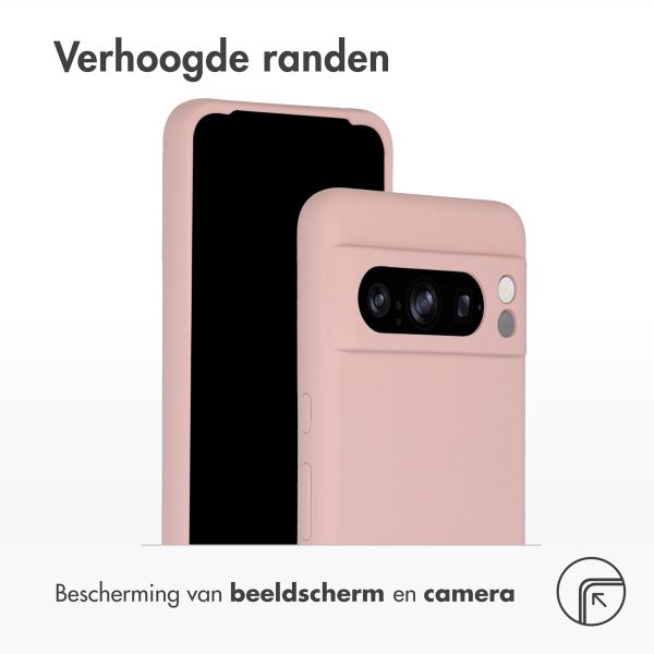 Accezz Liquid Silicone Backcover Google Pixel 8 Pro - Roze