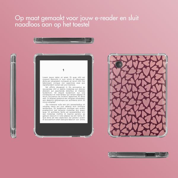imoshion Design Clear Backcover Kobo Clara Colour / Clara BW - Hearty Blush