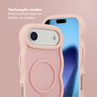 Selencia Wavy Backcover met MagSafe Apple iPhone Air - Soft Pink