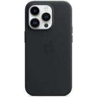 Apple Leather Back Cover with MagSafe Apple iPhone 14 Pro - Midnight