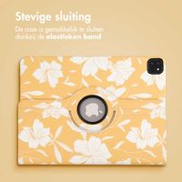 imoshion 360° Draaibare Design Bookcase Apple iPad Pro 12.9 (2018/2020/2021/2022) - Yellow Flowers