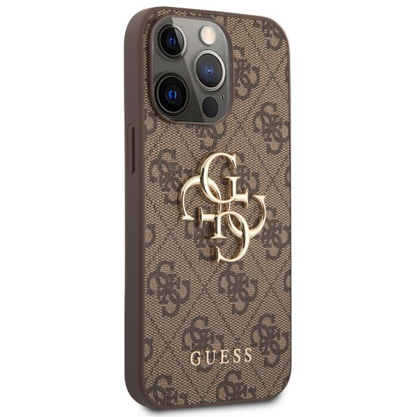 Guess 4G Metal Logo Backcover Apple iPhone 13 Pro Max - Bruin