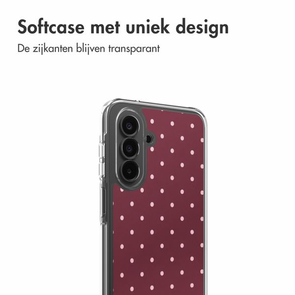 imoshion Design hoesje Samsung Galaxy A18 (4G) / A17 (4G/5G) - Polka Dot Bordeaux