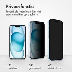 Accezz Gehard Glas Privacy Screenprotector Apple iPhone 14 Pro Max / 15 Plus / 16 Plus