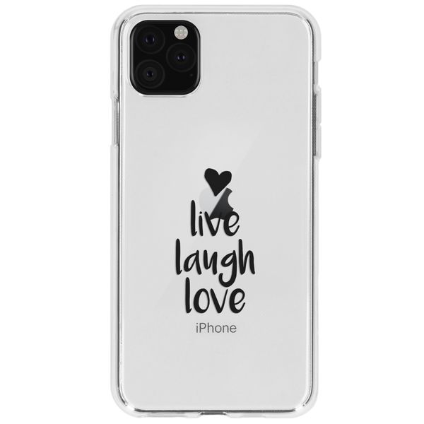 Design Backcover iPhone 11 Pro Max - Live Laugh Love