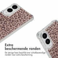 imoshion Design hoesje met koord Samsung Galaxy S25 Edge - Leopard Mood