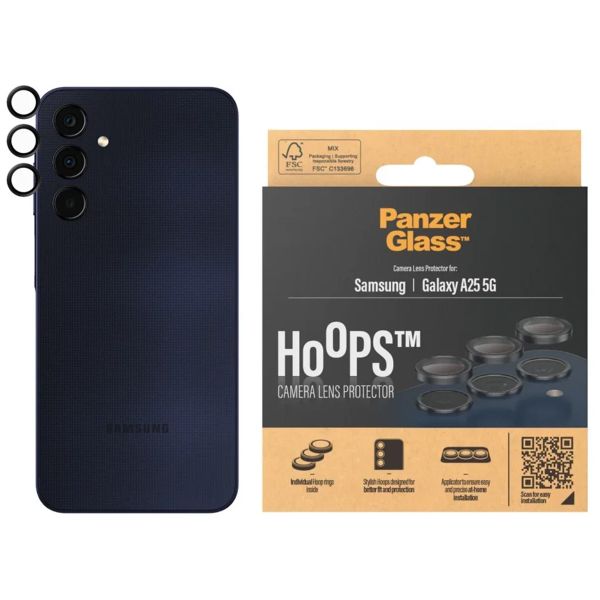 PanzerGlass Camera Protector Hoop Optic Rings Samsung Galaxy A25 (5G) - Black