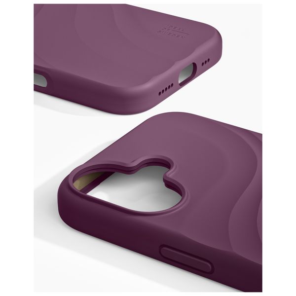 iDeal of Sweden Soft Swirl Silicone MagSafe Case Apple iPhone 16 - Velvet Plum