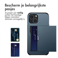imoshion Backcover met pasjeshouder Apple iPhone 14 - Donkerblauw