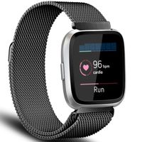 imoshion Milanees Watch bandje Fitbit Versa 2 / Versa Lite - Zwart