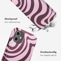 Selencia Vivid Tough Backcover iPhone 11 - Wavy Swirl Pink Plum