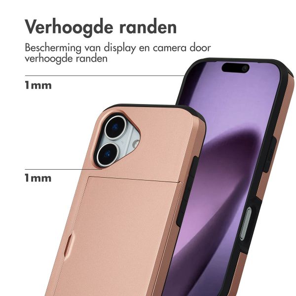 imoshion Backcover met pasjeshouder Apple iPhone 17 - Rosé Goud