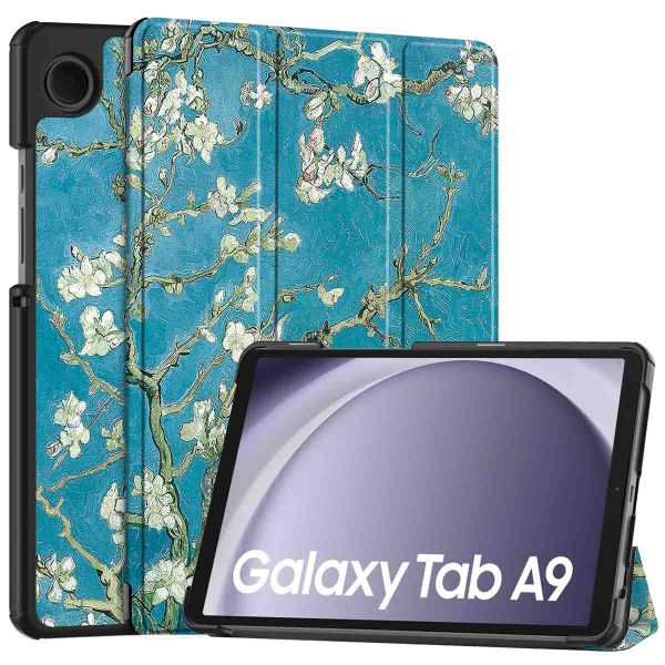 imoshion Design Trifold Bookcase Samsung Galaxy Tab A9 8.7 inch - Green Plant