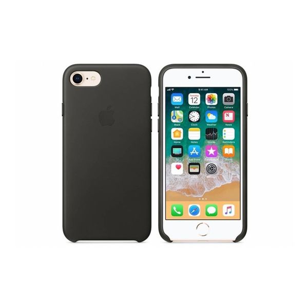 Apple Leather Backcover Apple iPhone SE (2022 / 2020) / 8 / 7 - Charcoal Grey