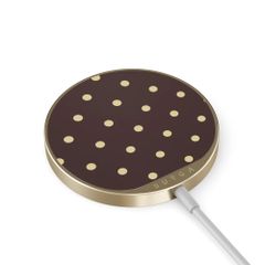 Burga Wireless Magnetic Charger - MagSafe and Qi2 - Sorry Busy / Gold