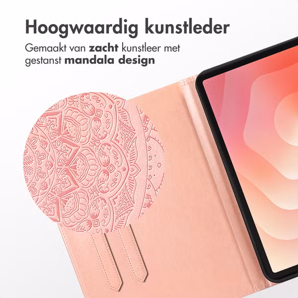imoshion Mandala Bookcase Samsung Galaxy Tab S11 Ultra - Rose Gold