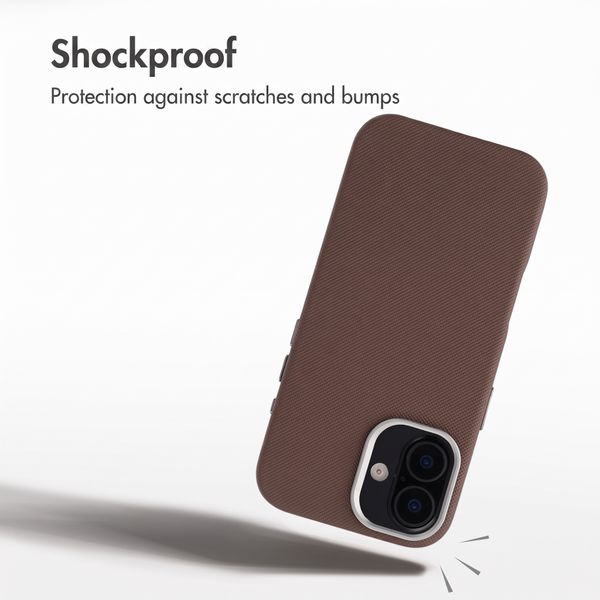Accezz Mesh Back Cover with MagSafe Apple iPhone 16 - Brown