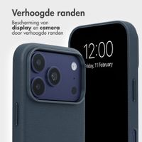 Accezz Leather Bookcase 2-in-1 met MagSafe Apple iPhone 18 Pro Max / 17 Pro Max - Nightfall Blue