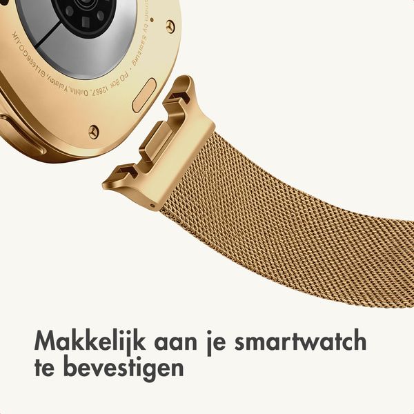 imoshion Milanees magnetisch bandje Samsung Galaxy Watch 9 (40/44mm) / Watch 8 (40/44mm) / Classic (46mm) - Goud