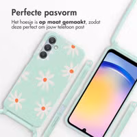 imoshion Siliconen design hoesje met koord Samsung Galaxy A25 (5G) - Green Flower Distance
