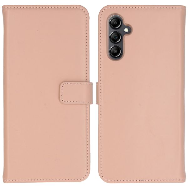 Selencia Echt Lederen Bookcase Samsung Galaxy A14 (5G/4G) - Dusty Pink