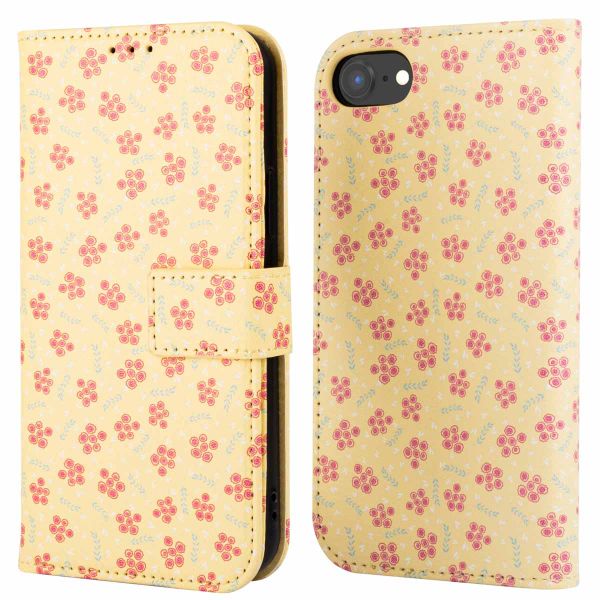 imoshion Design Bookcase iPhone SE (2022 / 2020) / 8 / 7 / 6(s) - Sunny Yellow Petite Flowers