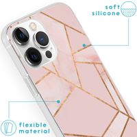 imoshion Design hoesje Apple iPhone 13 Pro Max - Grafisch Koper / Roze