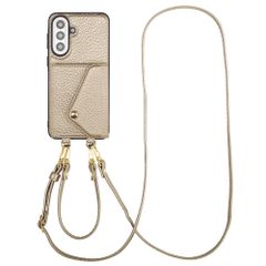 Selencia Sera Telefoonhoes met Koord en Envelop Pashouder Samsung Galaxy A57 (5G) - Champagne