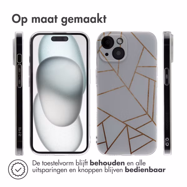 imoshion Design hoesje Apple iPhone 15 - White Graphic