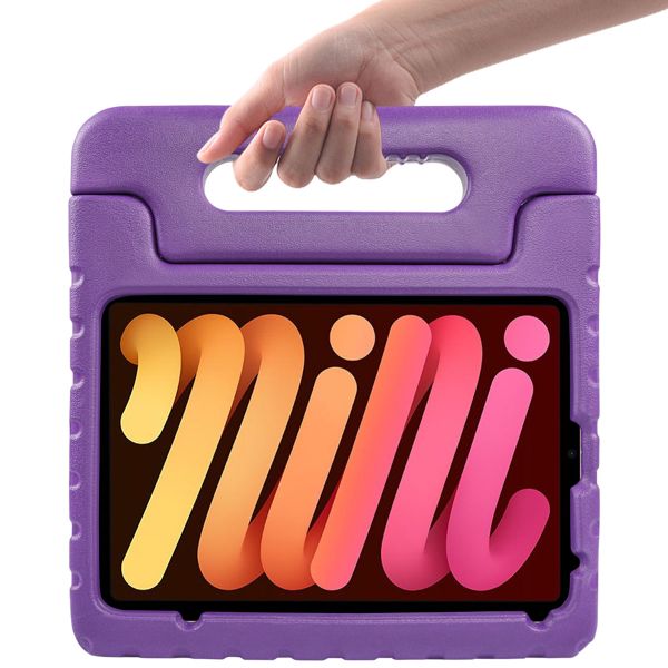 imoshion Kidsproof Backcover met handvat iPad Mini 6 (2021) - Paars