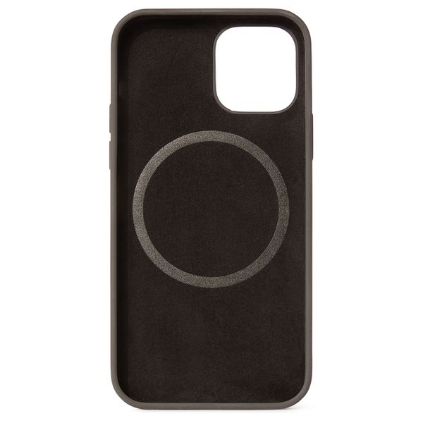 Decoded Silicone Backcover MagSafe iPhone 12 (Pro) - Charcoal