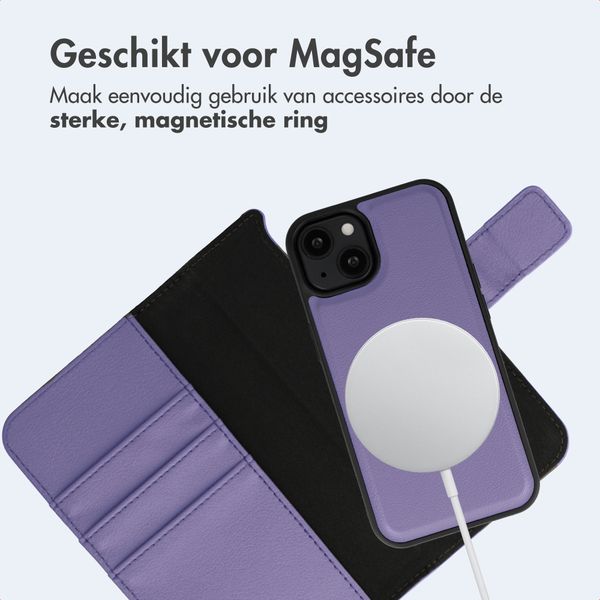 imoshion Uitneembare 2-in-1 Luxe Bookcase Apple iPhone 13 - Paars