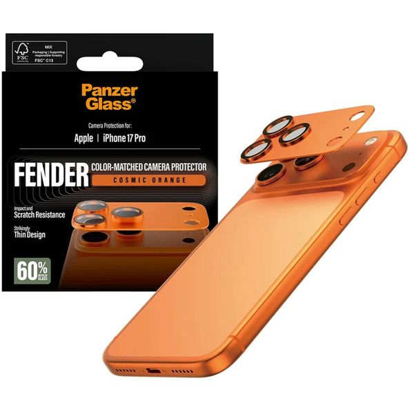 PanzerGlass Fender Camera Protector iPhone 17 Pro - Cosmic Orange