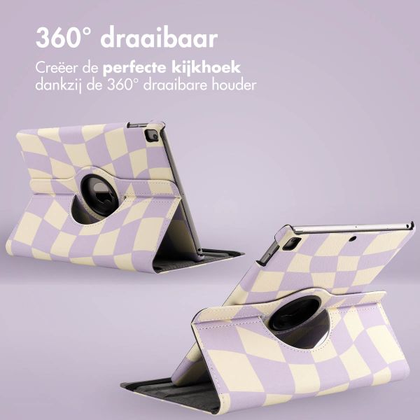 imoshion 360° Draaibare Design Bookcase Apple iPad 9 (2021) 10.2 inch / iPad 8 (2020) 10.2 inch / iPad 7 (2019) 10.2 inch - Dancing Cubes