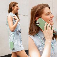 imoshion Silicone Case with Strap Apple iPhone 13 - Green