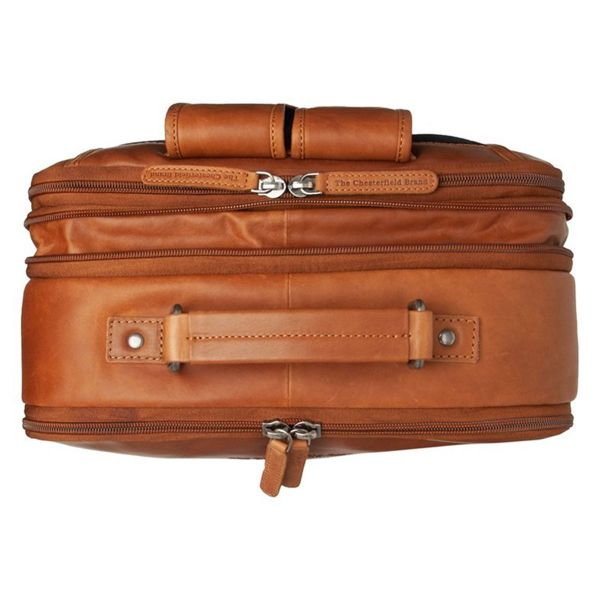 The Chesterfield Brand Jamaica Laptop rugzak 15-15.6 inch - Echt leer - Cognac