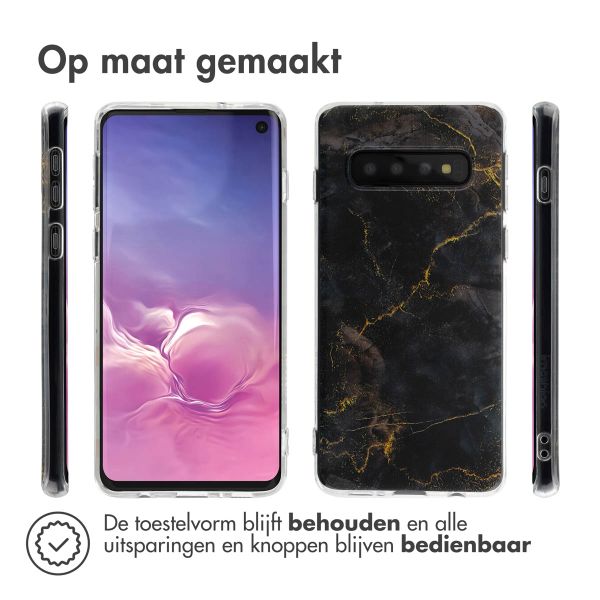 imoshion Design hoesje Samsung Galaxy S10 - Black Marble