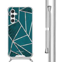 imoshion Design hoesje met koord Samsung Galaxy A54 (5G) - Petrol Green Graphic