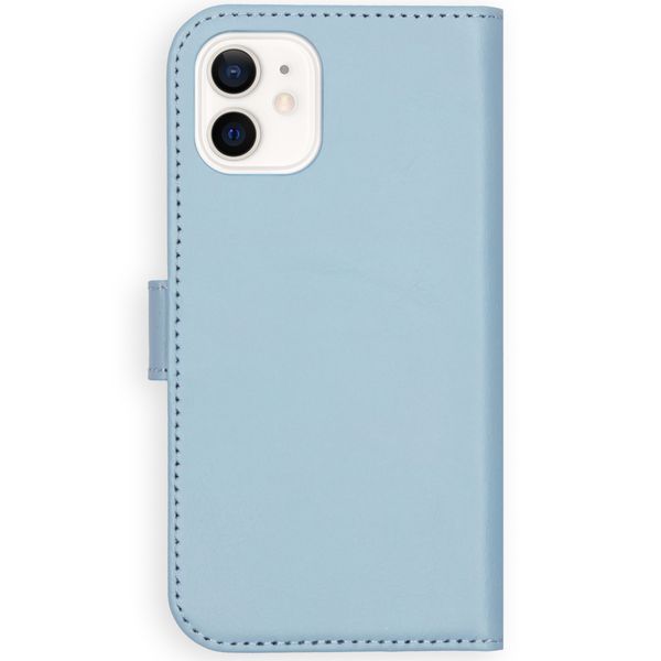 Selencia Echt Leren Bookcase Apple iPhone 12 Mini - Air Blue