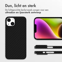 Accezz MagSafe Kevlar Backcover Apple iPhone 14 - Zwart